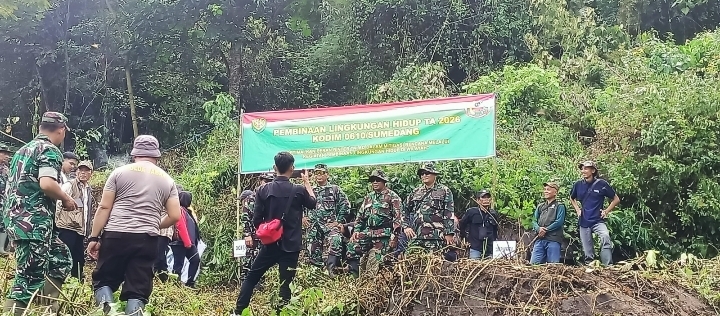 Kodim Sumedang Tanam 185 Pohon, Perkuat Kepedulian Lingkungan